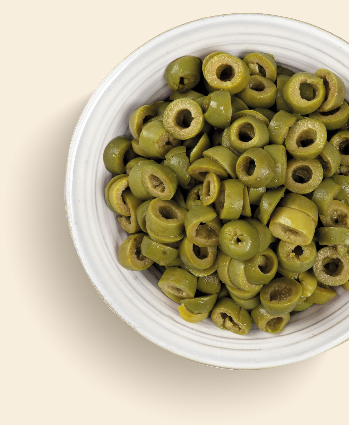 Olive verdi a rondelle